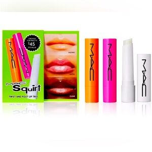 MAC Cosmetics Squirt Twist and Pout Lip Trio limited edition NIB